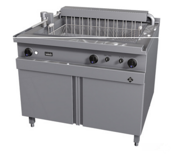 MKN 10012739 | Electric Industrial Deep Fat Fryer | w/ Lifting Device Right Side | Fat Fryer
