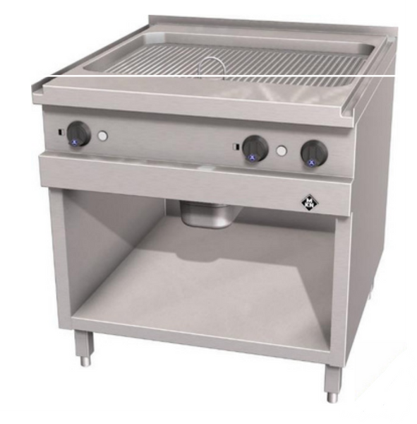 MKN 2021141A | Electric Griddle | Plate 1 Supra Full Ribbed | Optima 850MM | Grill Griddle