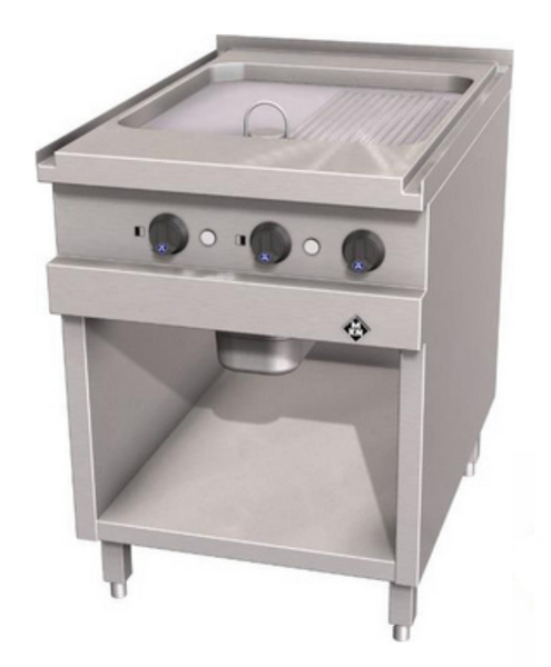 MKN 2121139A | Electric Griddle Plate | 1 Supra Full Ribbed | Optima 700MM | Griddle Plate