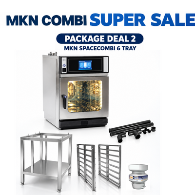 MKN PACKAGE DEAL2: SKE061R_MP_G2 | SpaceCombi MagicPilot | 6 Tray Combi Oven | Combi Oven