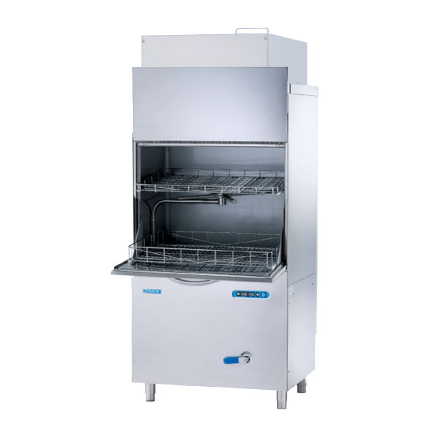 Mach UT882.13ADRV | Signature Line Professional Twin Washing Level | Front Loading Utensil Pot Washer | Self Condensate Steam Extraction | Heat Recovery | 820 x 690 and 820 x 650 Baskets