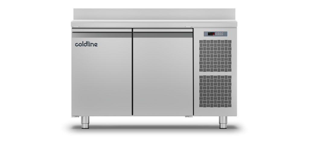 Coldline TA13/1B|2 Door Master Counter Freezer with s/steel worktop &