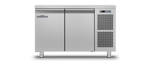 Coldline TP13/1B|2 Door Master Counter Freezer with s/steel worktop