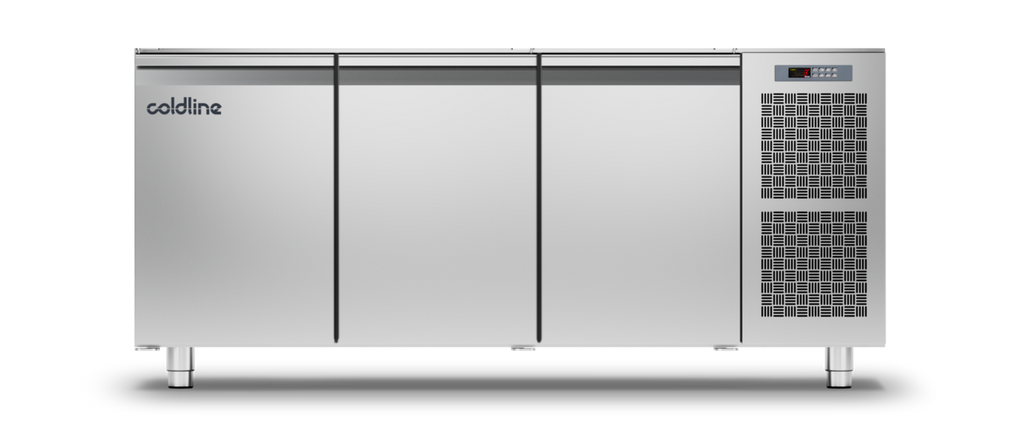 Coldline TS17/1B|3 Door Master Counter Freezer with no worktop -15°-22°C