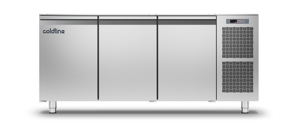 Coldline TS17/1B|3 Door Master Counter Freezer with no worktop -15°-22°C