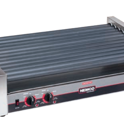 Meris 8045SXW-SLT-230 | Nemco Hot Dog Roller Grills | Slanted Model | with GripsIt| Hotdog Griller | Hotdog Roller