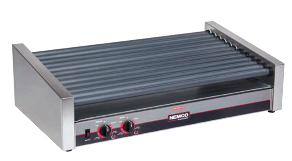 Meris 8045WSLT-23 | Nemco Hot Dog Roller Grills | Slanted Model | Traditional Grill | Hotdog Griller | Hotdog Roller