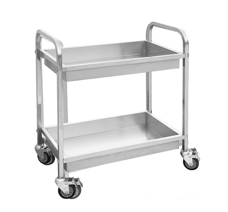 Modular Systems YC-102D | Stainless Steel Trolley | with 2 Shelves