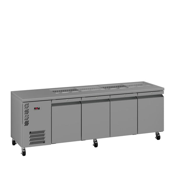 Williams Refrigeration HO4USSBA I Opal I Counter I 4 Door Refrigerator I Refrigerator I Commercial Refrigerator