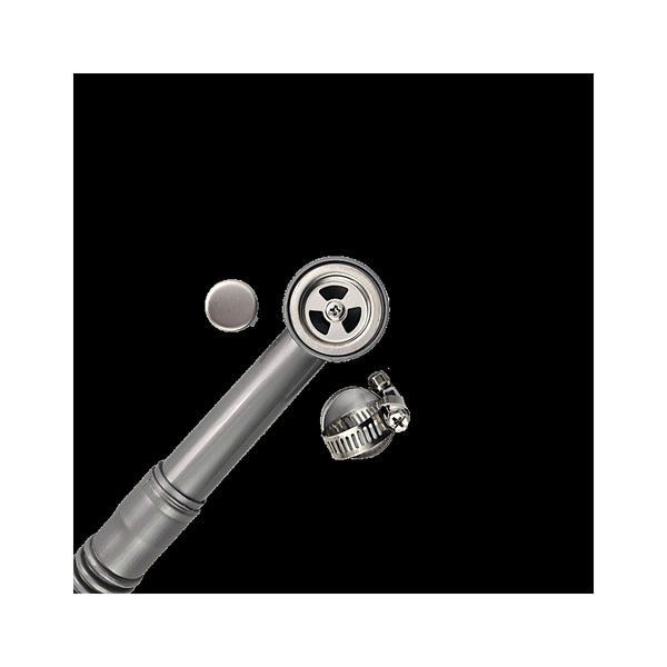 3monkeez OFK2 Inset Hand Basin with Fixing Clips and Seal and Plug and Waste, 40mm Outlet, 304 Grade Stainless Steel - Overflow Kit