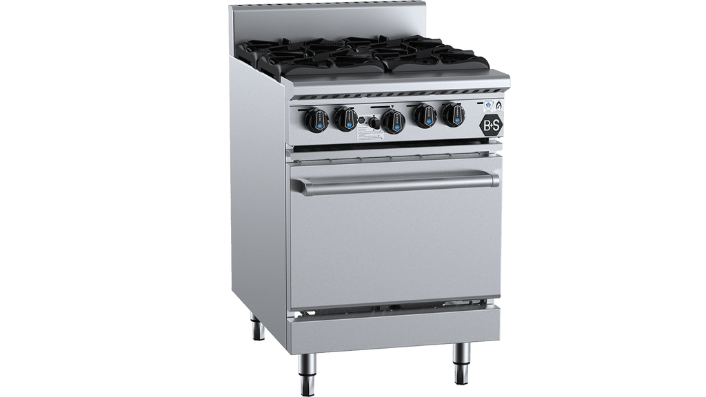 B+S Black Series OV-SB4 Four Burner Oven