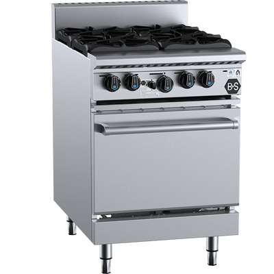 B+S Black Series OV-SB4 Four Burner Oven