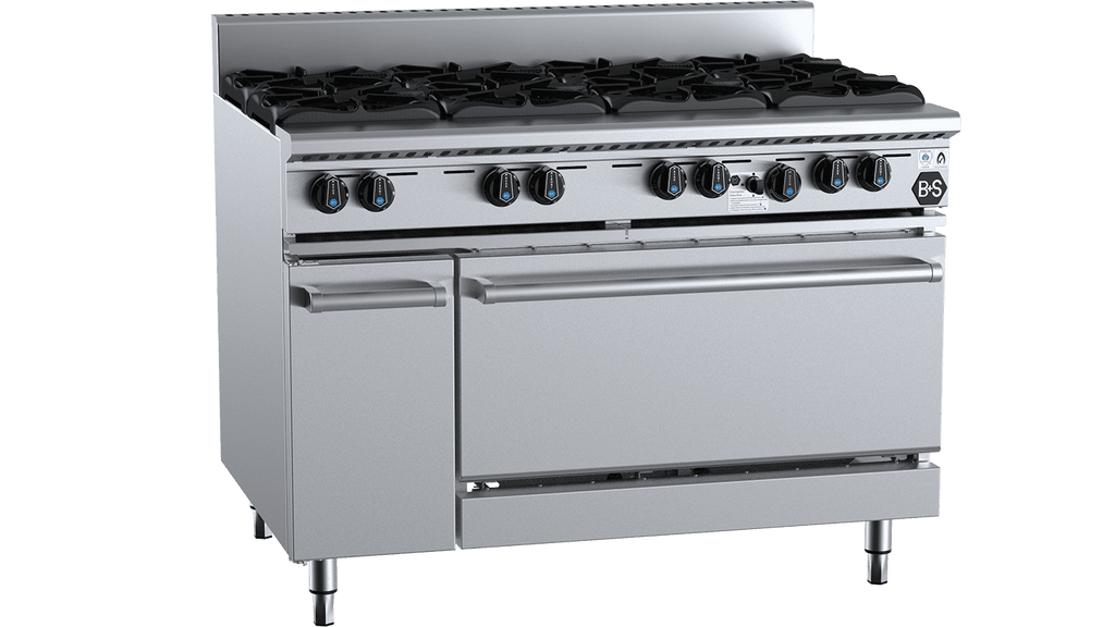B+S Black Series OV-SB8 Eight Burner Oven