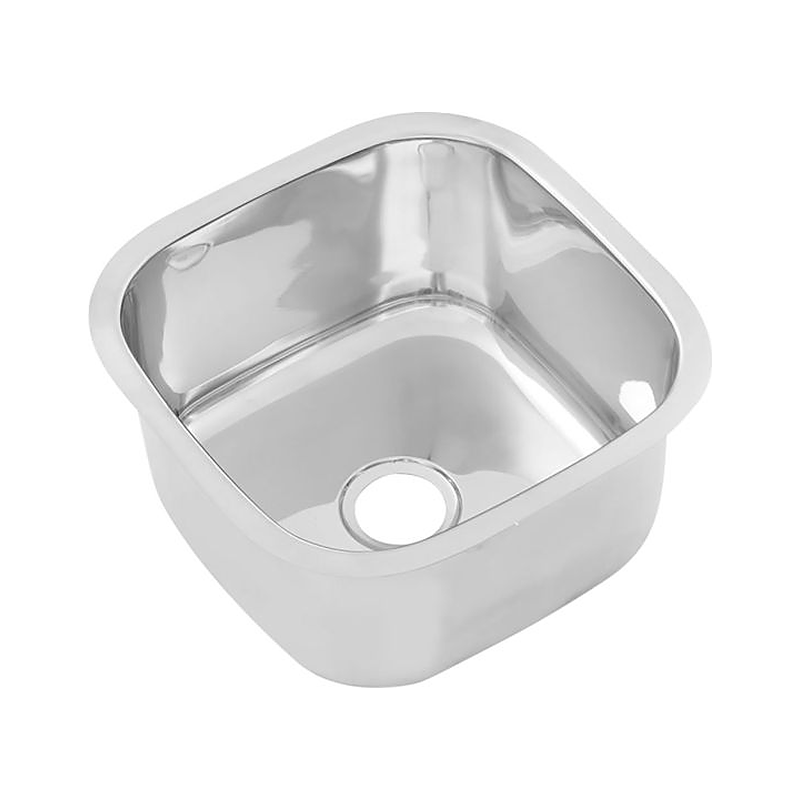 3monkeez PB06 Pressed Stainless Steel Sink Bowl, 330x330x210