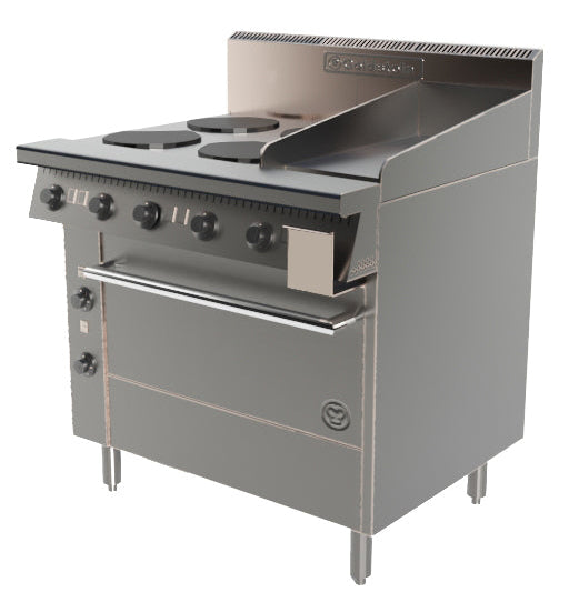 Goldstein PE4S12G28 914mm I Electric Range Cooker I Oven Range