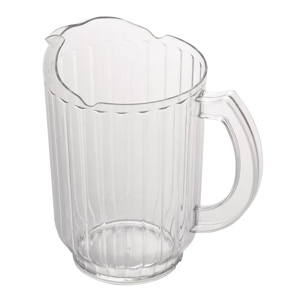 Cambro PE600CW135 I Camwear Polycarbonate Pitcher I 1.8 L I Clear I Case of 6