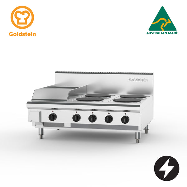 Goldstein PEB12G4S-X 4 Solid Plates & 289mm Griddle | Cooktop