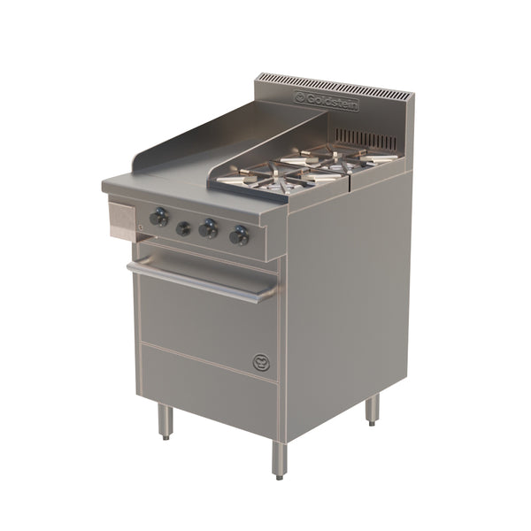 Goldstein PF12G220-X 2 Burner Gas and Griddle Static Oven