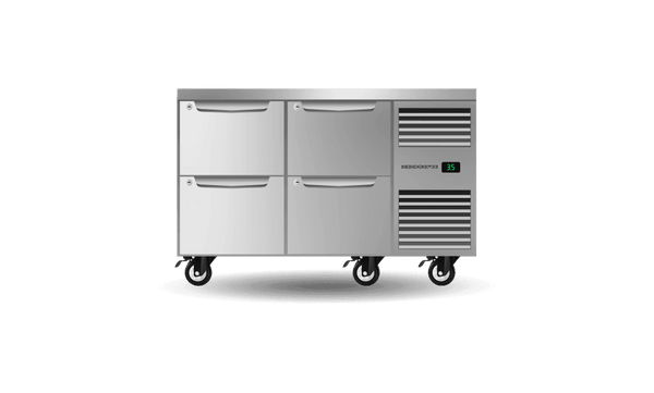 SKOPE PG11.UBR.2.D4.RH ProSpec Underbench Fridge | GN 1/1 | 4 Drawers | Right Hand | 288L
