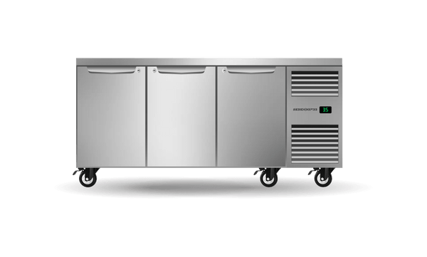 SKOPE PG11.UBR.3.SD.RH ProSpec Underbench Fridge | GN 1/1 | 3 Solid Doors | Right Hand | 447L