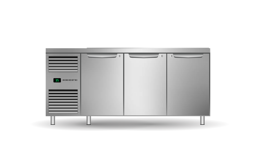 SKOPE PG13.PPS.3.SD ProSpec Preparation Fridge | Free-standing 3 Bay Left Hand