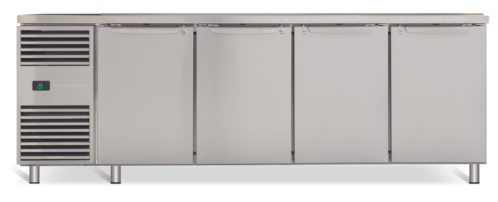 SKOPE PG13.PPS.4.SD ProSpec Preparation Fridge | Free-standing 4 Bay Left Hand