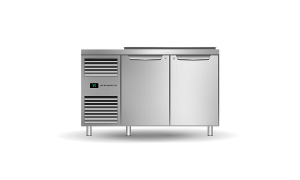 SKOPE PG13.PPS.DC.2.SD ProSpec Preparation Fridge | 2 Bay Left Hand under custom benchtop