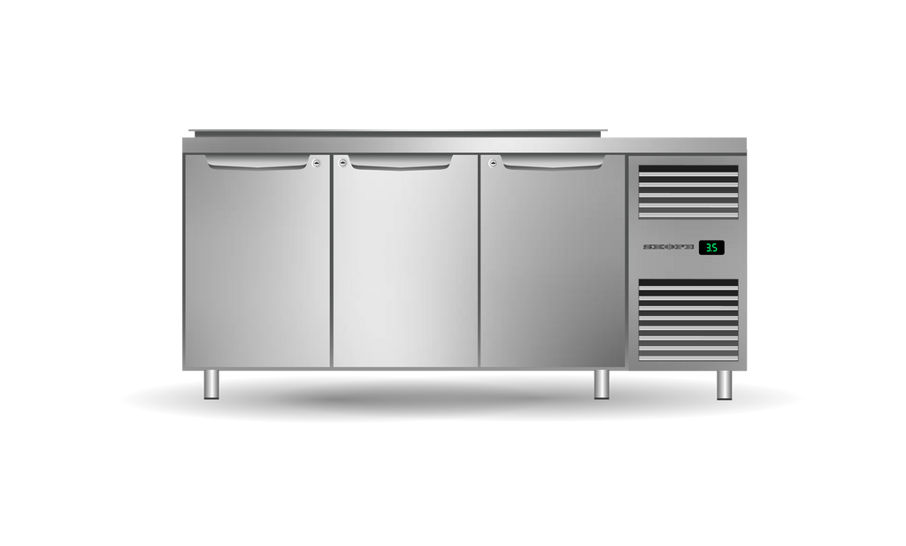SKOPE PG13.PPS.DC.3.SD.RH ProSpec Preparation Fridge | 3 Bay Right Hand under custom benchtop