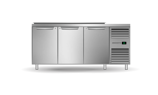 SKOPE PG13.PPS.DC.3.SD.RH ProSpec Preparation Fridge | 3 Bay Right Hand under custom benchtop
