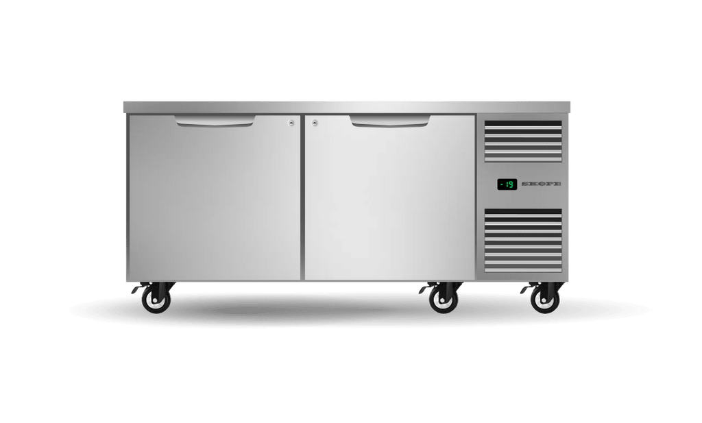 SKOPE PG21.UBF.2.SD.RH ProSpec Underbench Freezer | GN 2/1 | 2 Solid Doors | Right Hand | 538L