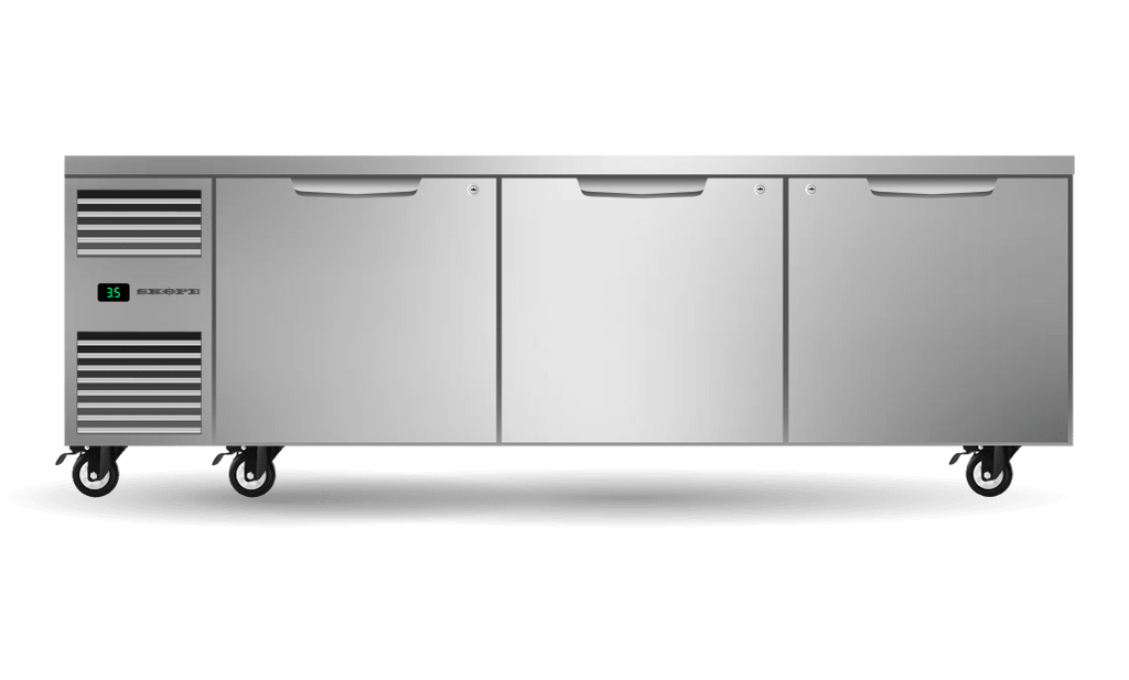SKOPE PG21.UBR.3.SD ProSpec Underbench Fridge | GN 2/1 | 3 Solid Doors | Left Hand | 857L
