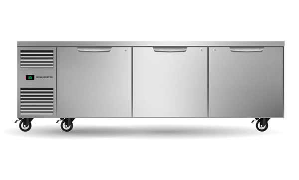 SKOPE PG21.UBR.3.SD ProSpec Underbench Fridge | GN 2/1 | 3 Solid Doors | Left Hand | 857L