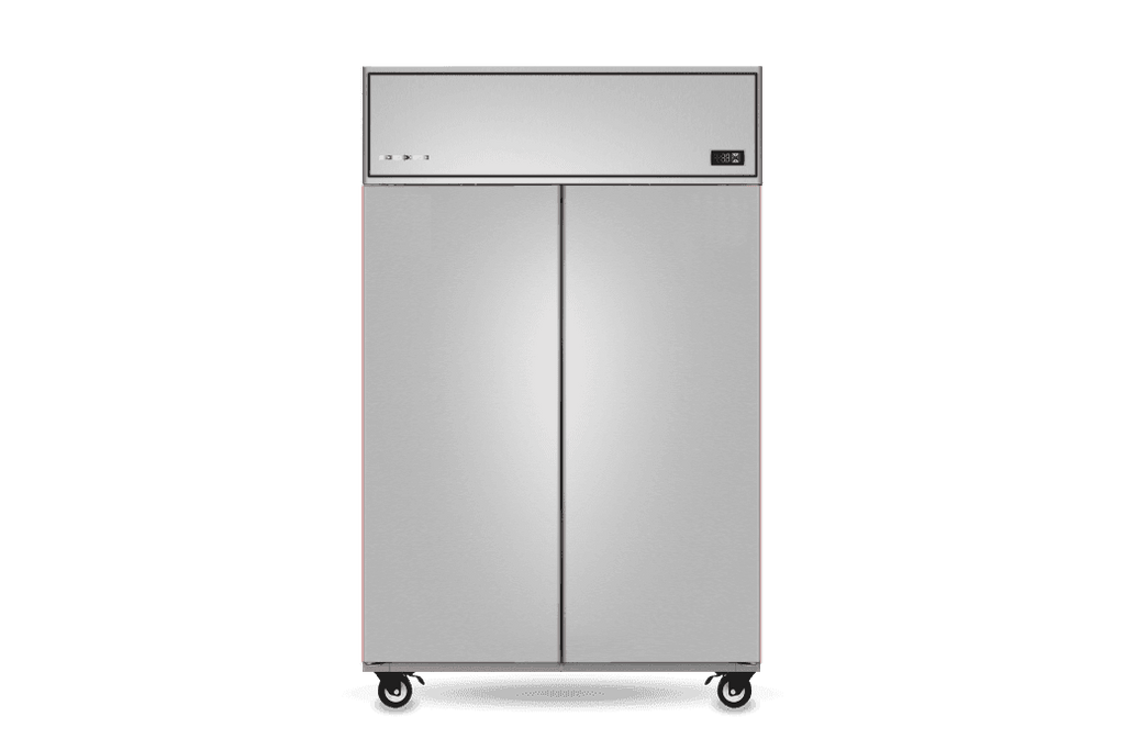 SKOPE PG21.UPR.2.SD ProSpec Upright Fridge | GN 2/1 | 2 Solid Doors | 1266L