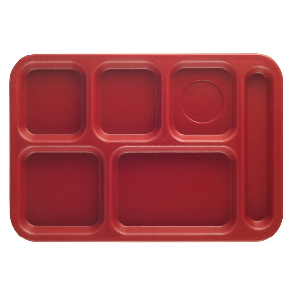 Cambro PS1014416 I Penny-Saver Compartment Trays I 25.4 x 36.5 cm I Cranberry I Case of 24