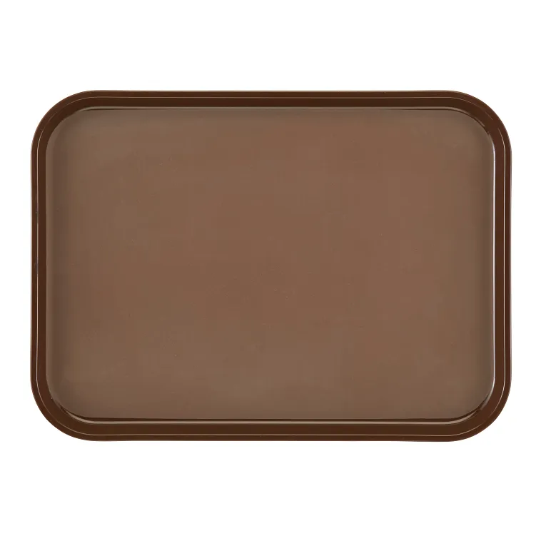 Cambro PT1216167 I Polytread Rectangular Trays I 30 x 41.5 cm I Brown I Case of 24