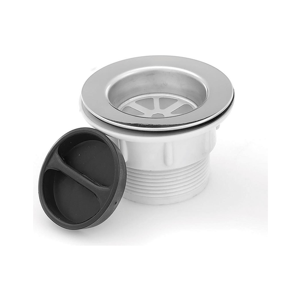 3monkeez PW50 2 Piece Reducing Ring Suit 90mm Outlet to 50mm Waste, 316 Grade Stainless Steel - Plug and Waste