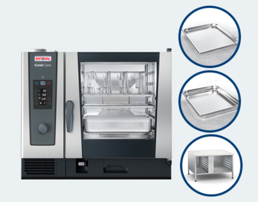 Package 6 | Rational ICC62G-LP - iCombi Pro 6-2/1 Gas