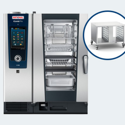 Package 10 | Rational ICC101G-NG-LH | iCombi Classic 10-1/1 | with Option Safety Door Lock