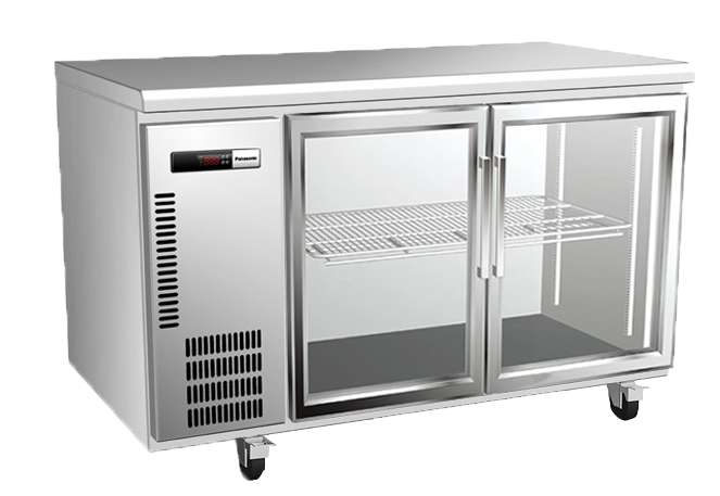 Panasonic BR-1571HP | 2 Glass Door | 393 L | Underbench Fridge