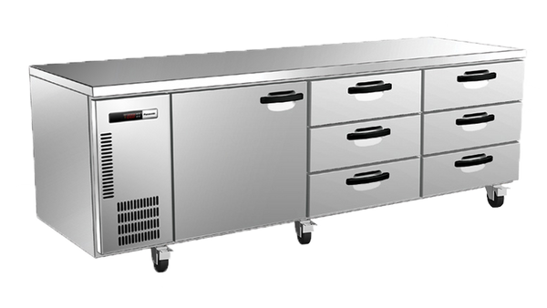 Panasonic SUR-1871HP-DWW | Underbench Fridge With 6 Solid Drawers & 1 Door | 267 L | Underbench Fridge