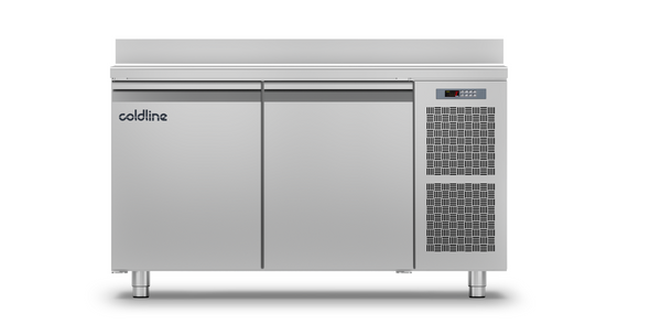 Coldline TA13/1BJ|2 Door Pastry Freezer Counter with s/steel worktop &