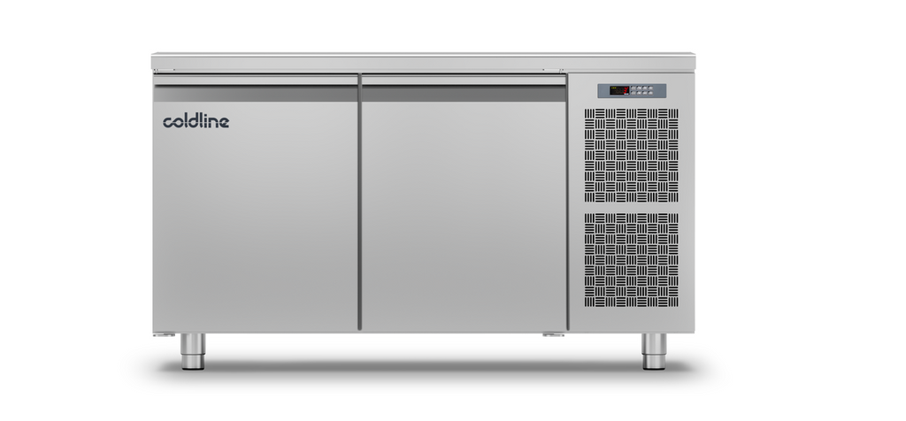 Coldline TP13/1BJ|2 Door Pastry Freezer Counter with s/steel worktop