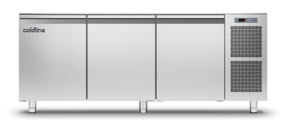 Coldline TS17/1BJ|3 Door Pastry Freezer Counter with no worktop -15°-22°C