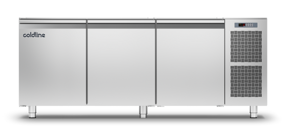 Coldline TS17/1MJ|3 Door Pastry Counter with no worktop -2°+8°C