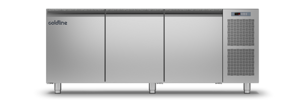 Coldline TZS17/1M|3 Door Pizza Preparation Counter with no worktop -2°+8°C