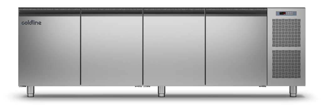 Coldline TZS21/1M|4 Door Pizza Preparation Counter with no worktop -2°+8°C