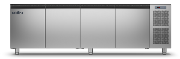 Coldline TZS21/1M|4 Door Pizza Preparation Counter with no worktop -2°+8°C