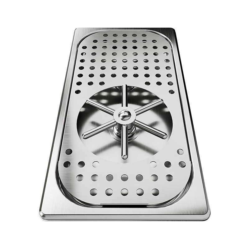 3monkeez R-PR-SJD300 Glass/Milk Jug with Honeycomb Drain Tray (Short), Including Drain Elbow