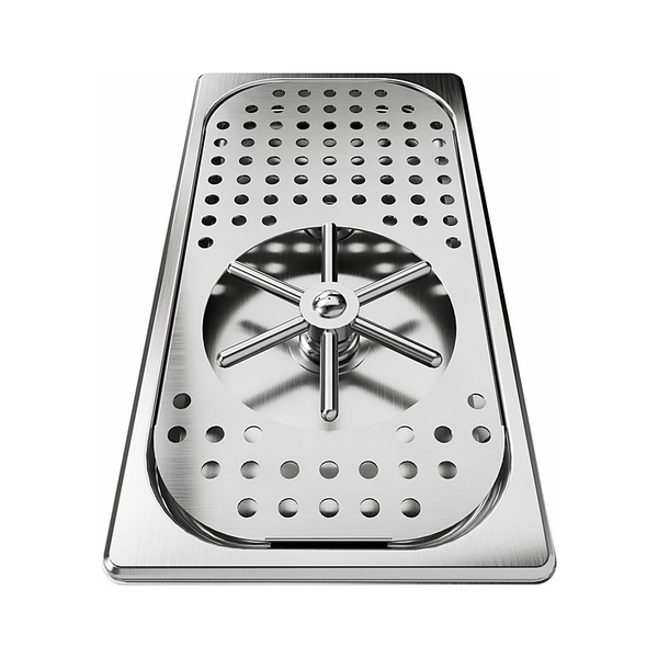 3monkeez R-PR-SJD300 Glass/Milk Jug with Honeycomb Drain Tray (Short), Including Drain Elbow
