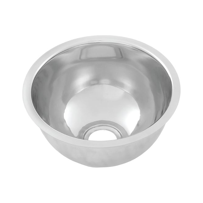 3monkeez RB300 Round Pressed Stainless Steel Sink Bowl, 300mm Dia x 165mm